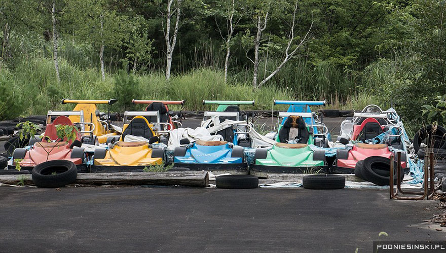 10-These go-karts have had their last race in an entertainment park located within the 12.5mile exclusion zone
