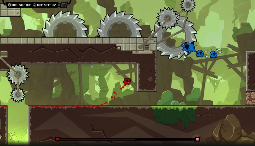 تصویری از بازی Super Meat Boy در ژانر پلتفرمر