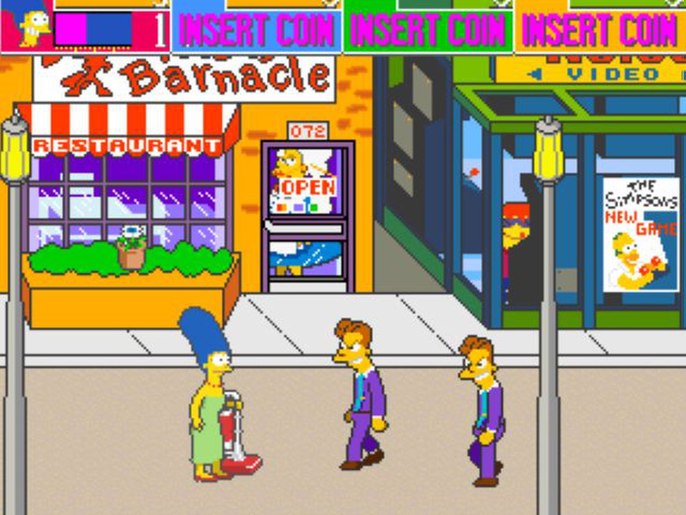 تصویری از بازی قدیمی و کلاسیک Simpsons