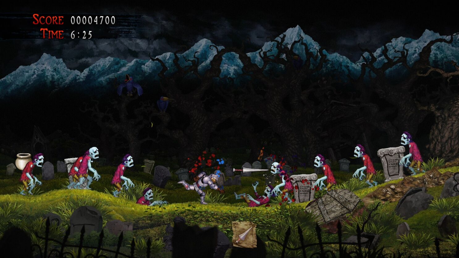 تصویری از بازی Ghouls and Goblins از سخت ترین بازی های دنیا که در ژانر کلاسیک پلتفرمر می‌گنجد