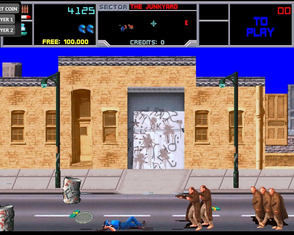 تصویری از نسخه‌ی کلاسیک بازی Narc که یکی از سخت ترین بازی های دنیا است.