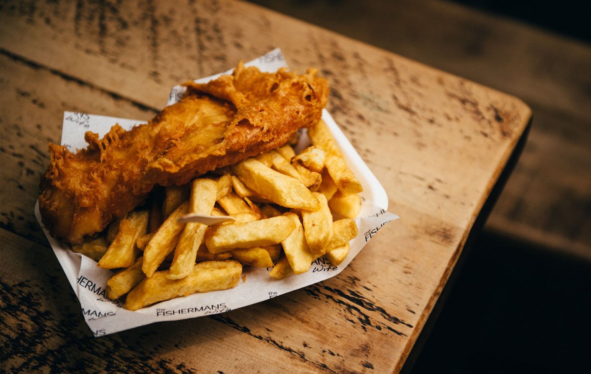 ماهی و چیپس غذاهی خیابانی از انگلستان