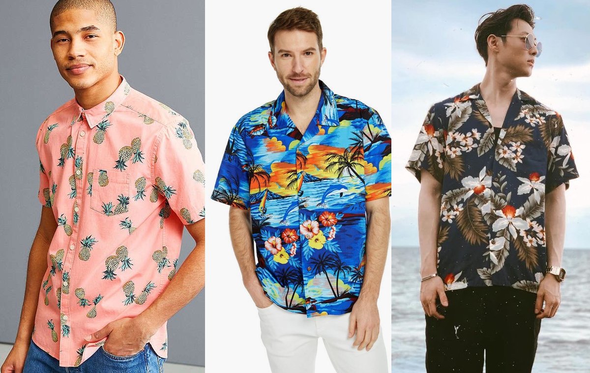 طرح پیراهن هاوایی مردانه