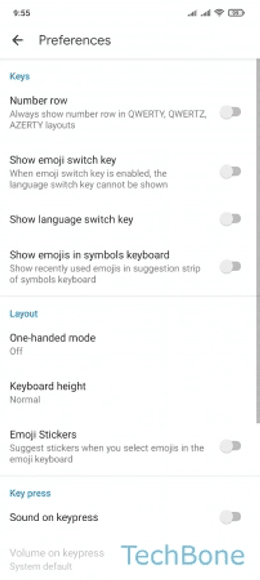 تنظیمات صفحه کلید در گوشی‌های شیائومی