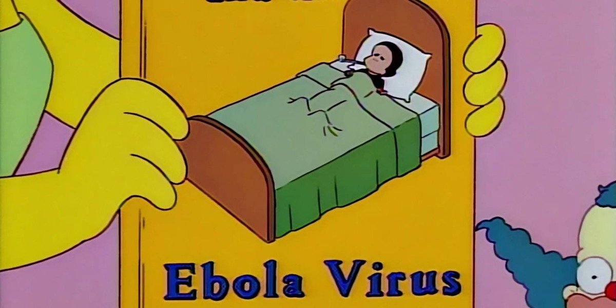 بیماری ابولا پیش‌بینی سریال سیمپسون‌ها