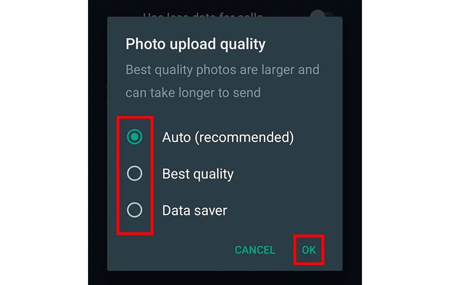 جلوگیری از افت کیفیت عکس در واتساپ