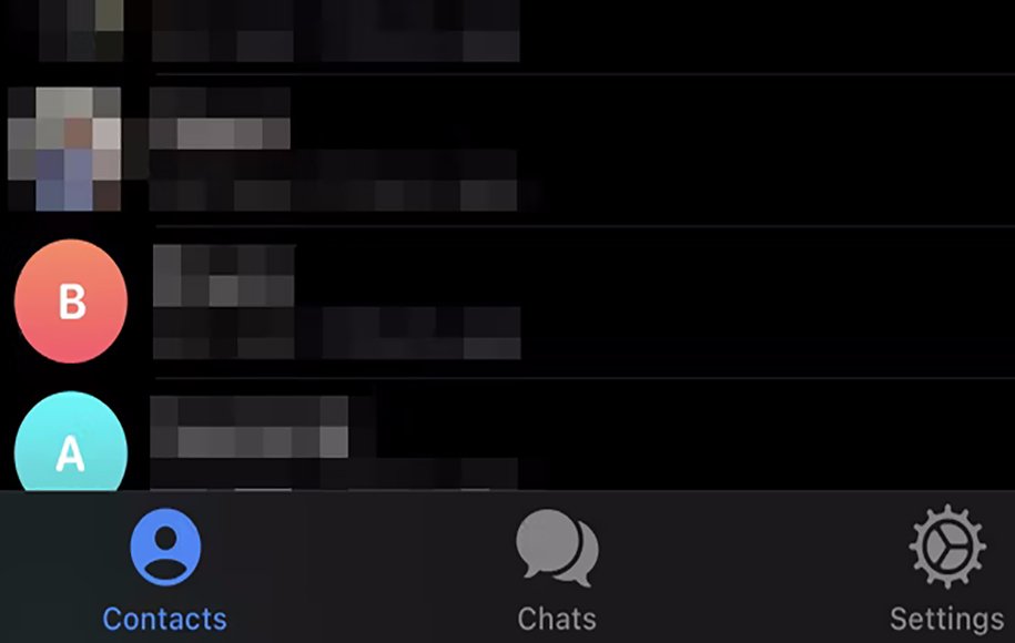 نحوه حذف مخاطبین تلگرام در  iOS