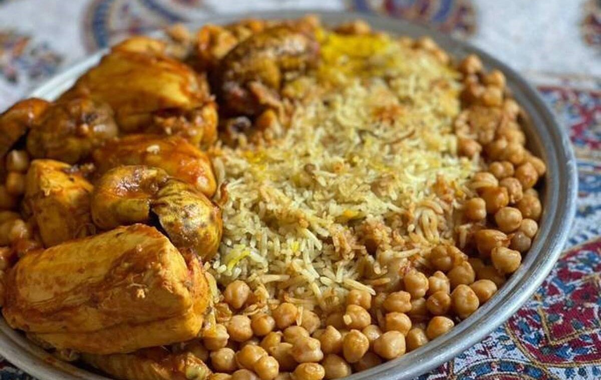 طرز تهیه نخود پلو با مرغ