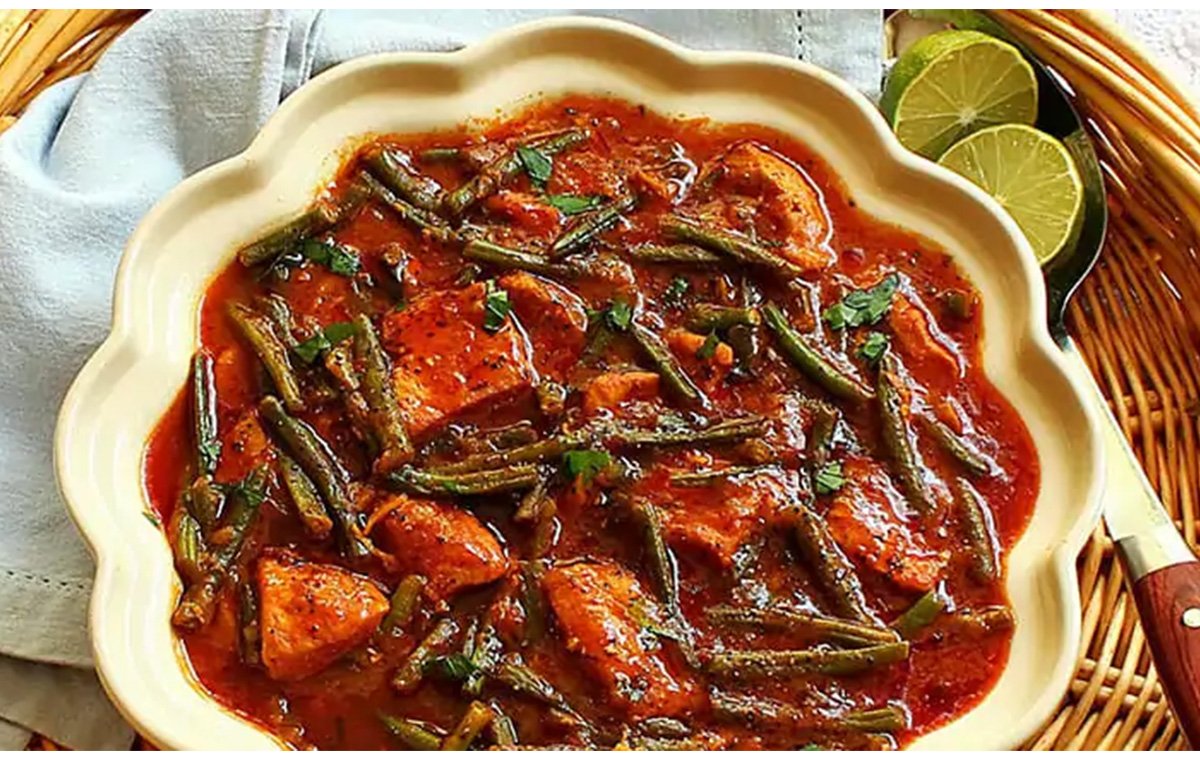 طرز تهیه خورش لوبیا سبز