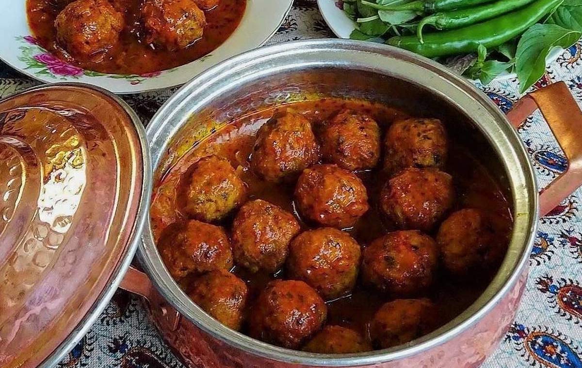 طرز کوفته قلقلی با گوشت چرخ کرده