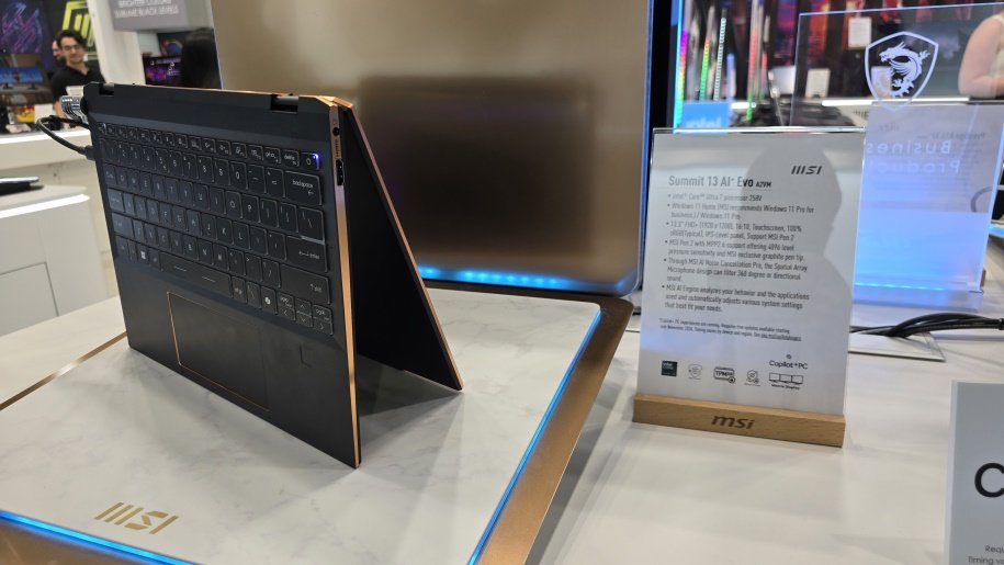 لپ‌تاپ MSI Summit E16 Flip Evo در نمایشگاه IFA 2024