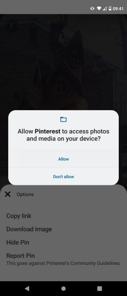 دانلود عکس از پینترست برای اندروید