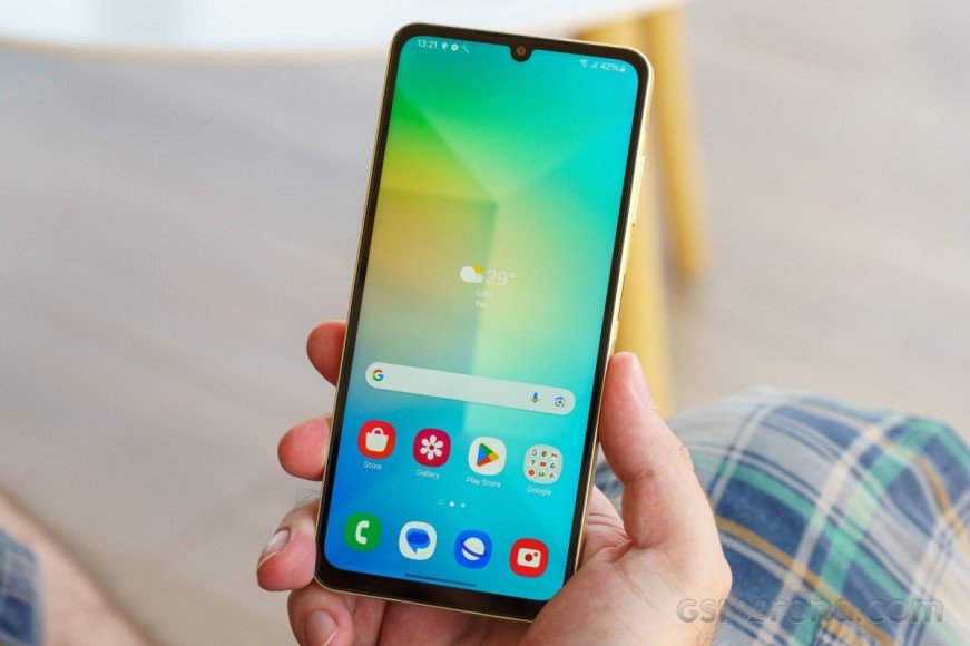 Galaxy A06 از نمای جلو