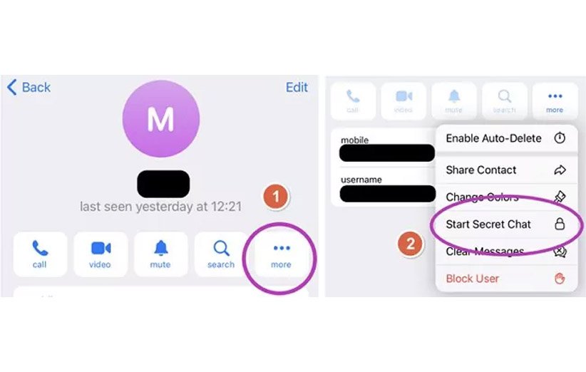 چت مخفی تلگرام کجاست
