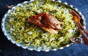 طرز تهیه شوید پلو با مرغ مجلسی