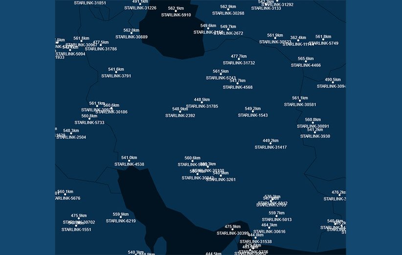 ماهواره های استارلینک موجود در ایران