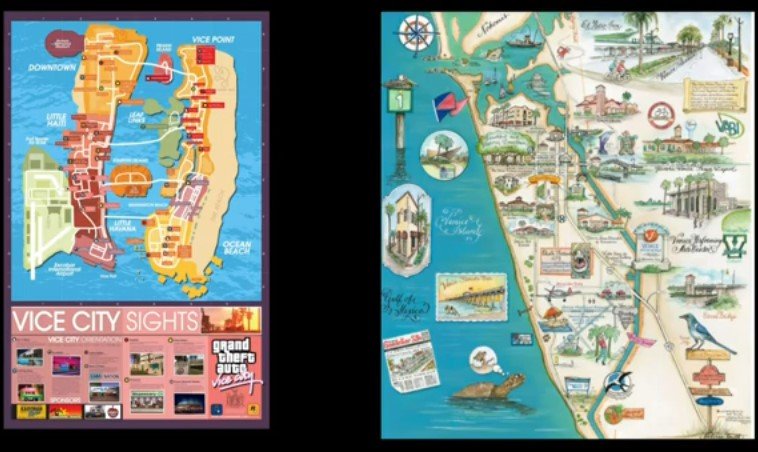 Grand Theft Auto Vice City map