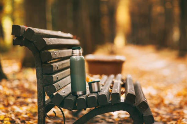 mug on bench