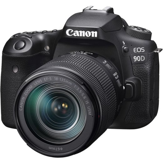 دوربین دیجیتال کانن مدل EOS 90D به همراه لنز 135-18 میلی‌متر IS USM