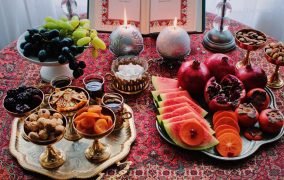 تزیین میوه شب یلدا