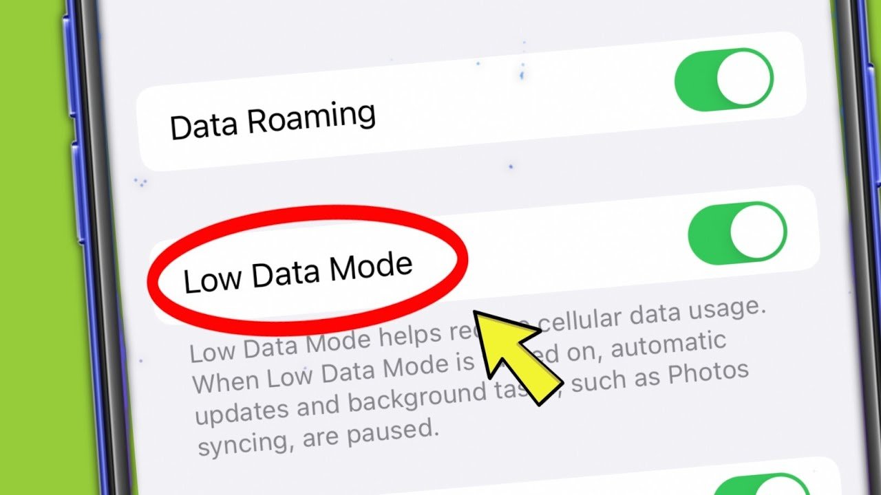 استفاده از حالت صرفه‌جویی در داده‌ها (Data Saver) آیفون