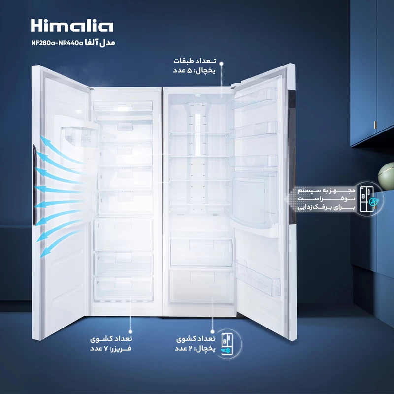 یخچال و فریزر دوقلوی هیمالیا 17 فوت