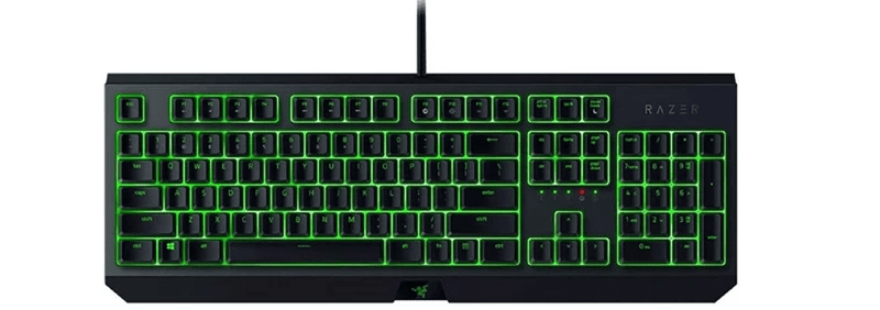 کیبورد مکانیکال مخصوص بازی ریزر مدل BlackWidow Essential Green Switch